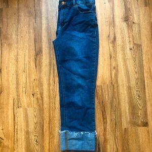 Talbots straight crop denim. Size 8.